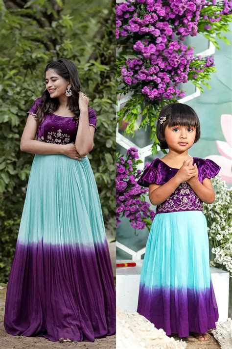 Mother Daughter Combo Dress | Party Wear Ethnic Combo Dress