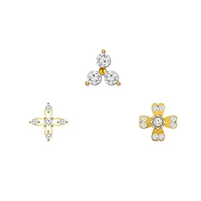 Buy Comet Busters Fake Nose Stud Stickers Self Adhesive Nose Stick Ons ...