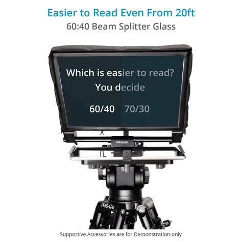 Proaim Universal Ultra Large iPad Teleprompter Kit for DSLR Video Came ...
