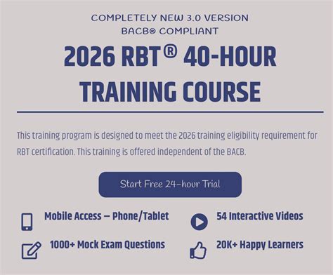 ATCC® 2026 40-HOUR RBT® TRAINING – 3RD ED.