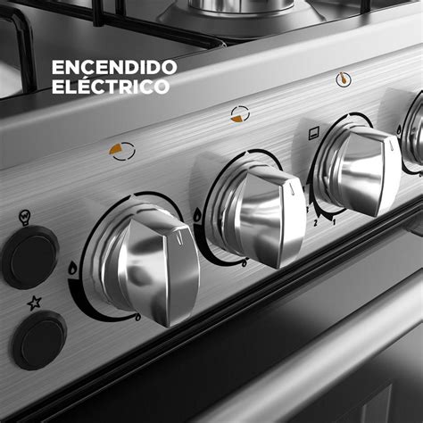 Cocina a Gas 4 Platos Inox MCG-4QSG20NS | Sodimac - Falabella