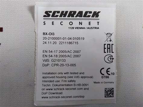 Schrack Bx-oi3 Input Output Control Module Free Shipping – Aeliya ...