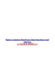 Computer Hardware Questions 的图像结果