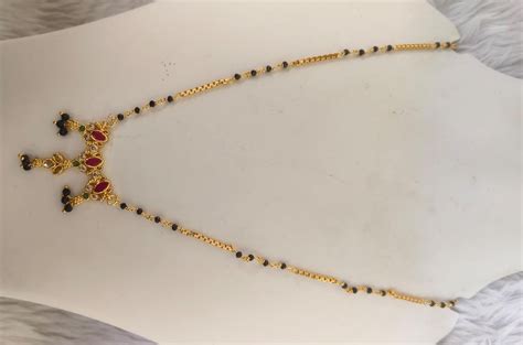 Gold Plated Traditional Indian Mangalsutra Necklace for Women
