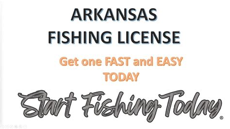 Arkansas FISHING license. Get it FAST and EASY online! - YouTube