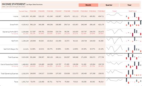 Image result for Income Statement Dashboard Excel