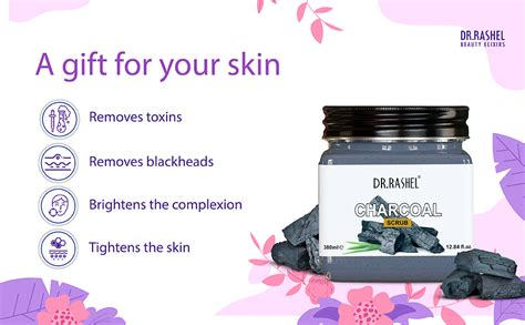 Buy DR.RASHEL Charcoal Scrub For Face & Body (380 Ml) | All Skin ...