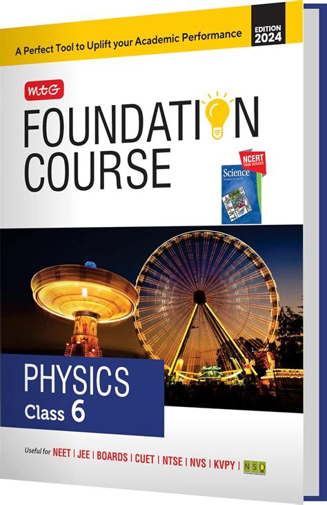 Buy MTG Foundation Course Class 6 Physics Book For IIT JEE, NEET, NSO ...