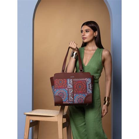 Buy Zouk Multicolour Mandala Print Classic Work Shoulder Bag Online