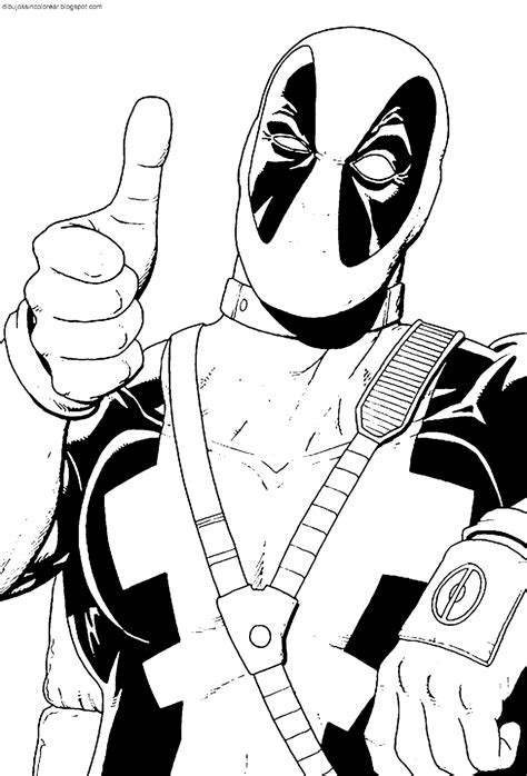 Deadpool 2 Dibujos Para Colorear