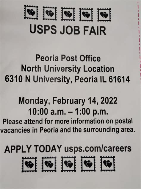 Usps job fair : r/PeoriaIL