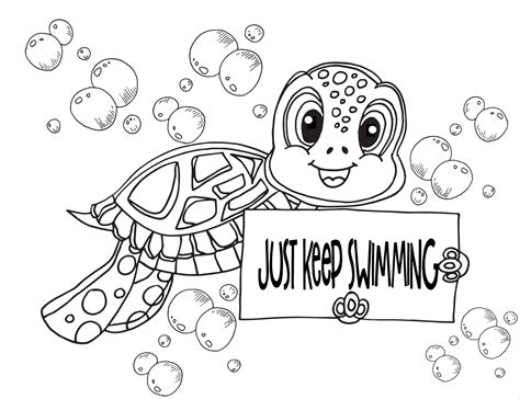 Swimming Coloring Pages 的图像结果