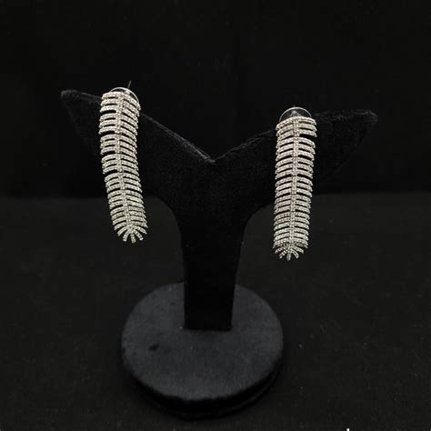 Long Earrings-leaf Shaped – Kallos Jewellery