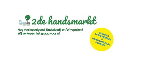 2de hands markt De Groeituin (Schriek en Grootlo), Parochiezaal Schriek ...