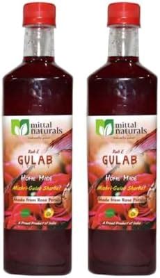 Mittal Naturals Run-E-Gulab Sharbat | Homemade Premium Rose Sharbat ...