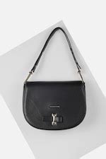 Buy Women Black Textured Casual Sling Bag Online - 39756121 | Van Heusen