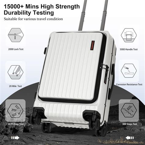 CENSIEN Carry On Luggage with Spinner Wheels, 20 Inch India | Ubuy