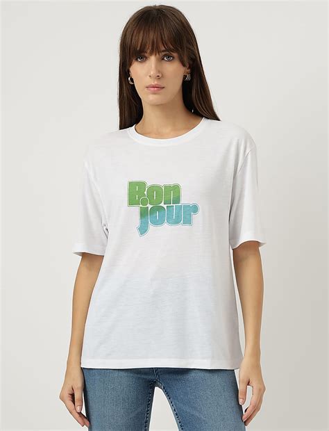 Buy Printed Round Neck T-Shirt at Marks & Spencer