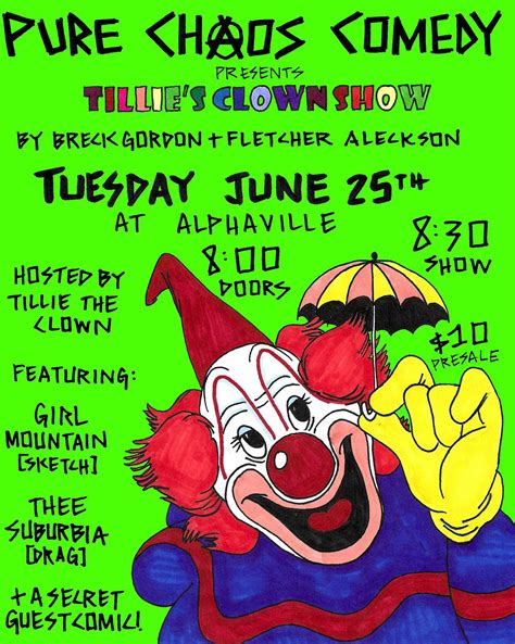 Pure Chaos Comedy Variety Cabaret at Alphaville, ALPHAVILLE, Brooklyn ...