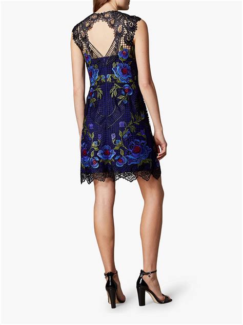 Karen Millen Floral Lace Dress, Multi at John Lewis & Partners
