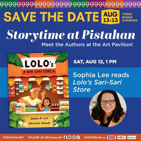 ART: Sophia Lee Reads From Her Book Lolo's Sari-Sari Store — FAAE Pistahan Parade and Festival
