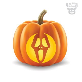 Ghostface Pumpkin Stencil (Scream) - Allthingshallows.com ...