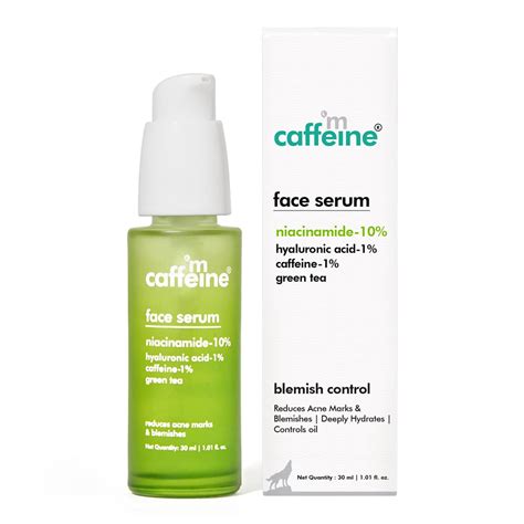 mCaffeine 10% Niacinamide Face Serum for Acne Prone Skin & Oily Skin ...