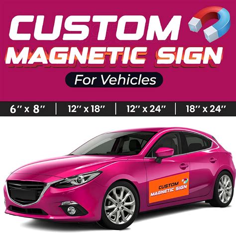 BeNsil Custom Car Magnets for Business and Car Van Truck | Personalized ...