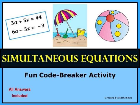 Image result for Math Is Fun Simultaneous Equations