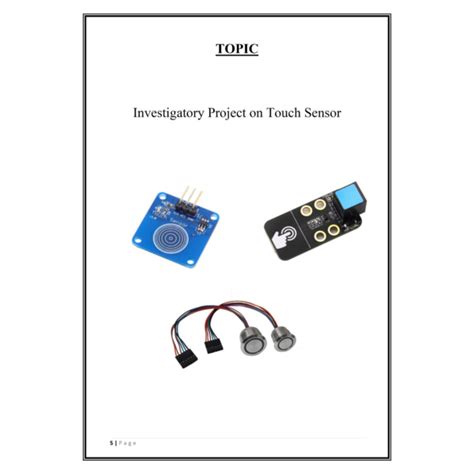 Image result for Touch Sensor Project Model