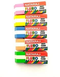 Flipkart.com | NATARAJ Fluro Dust Clear Eraser Non-Toxic Eraser - Eraser