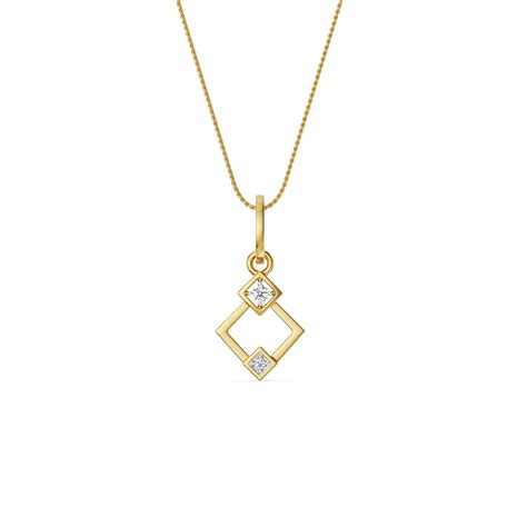 Buy Geometric Glistening Lab Grown Diamond Pendant Online At Emori