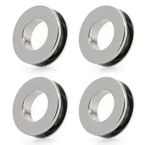 CRAFTMEMORE Metal Push Snap Together Grommet Flat Surface Snap Rings ...