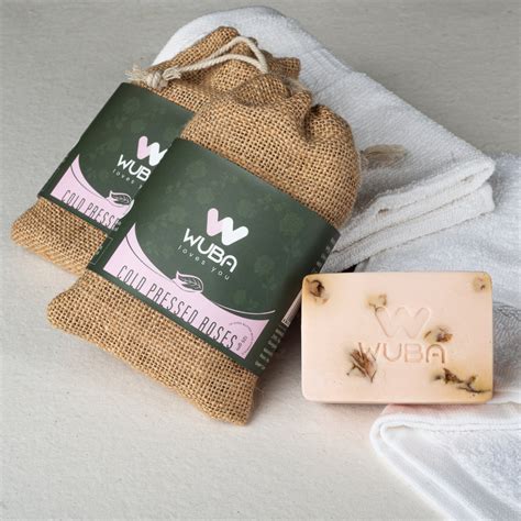 Cold Pressed Rose Soap in Shea Butter with Vitamin E - 125gm – wuba