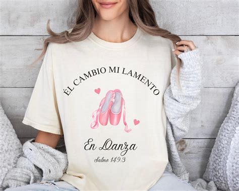 Christian Dance Spanish Text Shirt, Praise His Name, Dance Psalm ...