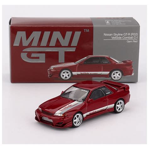 Mini GT #987: Nissan Skyline GT-R (R32) VeilSide Combat C-I Gem Red ...