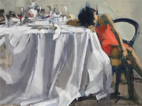 E. Red Dress, 22" x 30", Oil on Linen. Maggie Siner, 2016. Courtesy of ...