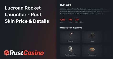 Lucroan Rocket Launcher - Rust Skin Price & Details