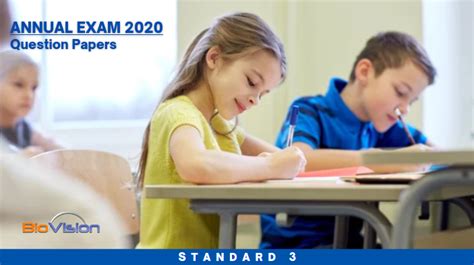 Annual Exam 2020 - Question Papers MM & EM - Standard 3