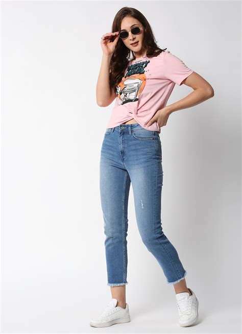 Dion Straight Cropped Fit Highwaist Ankle Length Jeans | Pepe Jeans India