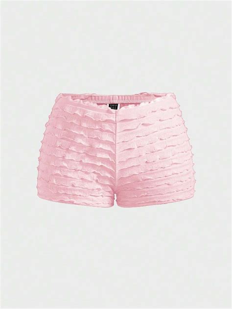 SHEIN Essnce Women's Casual Fashion Low Rise Slim Fit Elasticity Mini ...