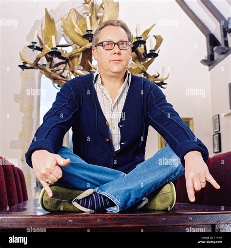 Portrait of comedian Vic Reeves photographed at home in March 2006 ...