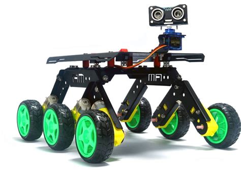 AM ROBOTICS Rocker Bogie Mechanism Metal 6 Wheel Drive Chassis for DIY ...