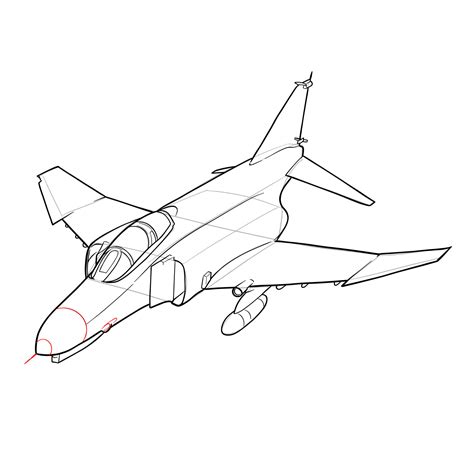 Learn How to Draw McDonnell Douglas F-4 Phantom II