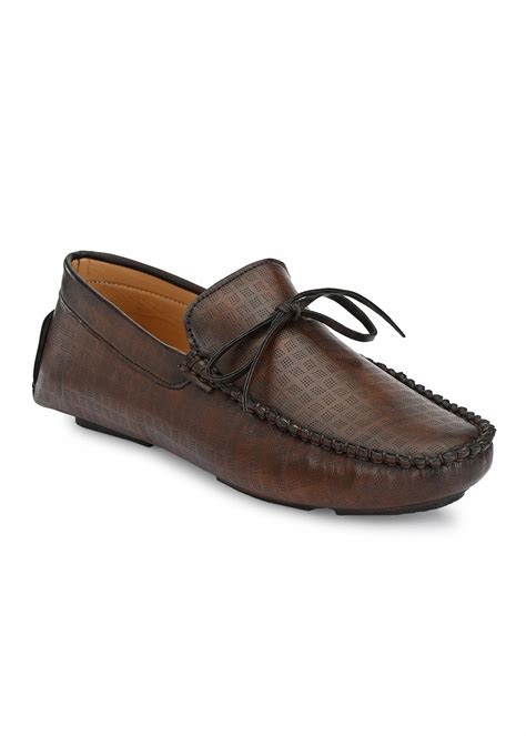 Get Perforated Design Loafers with Leather Bow at ₹ 849 | LBB Shop