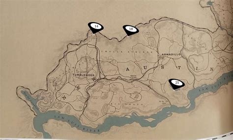 Image result for RDR2 Hidden Items Map