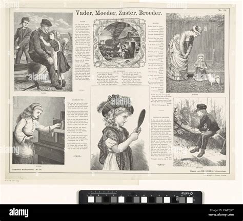 Father, mother, sister, brother, 1882 - 1905 print Leaf with 6 ...