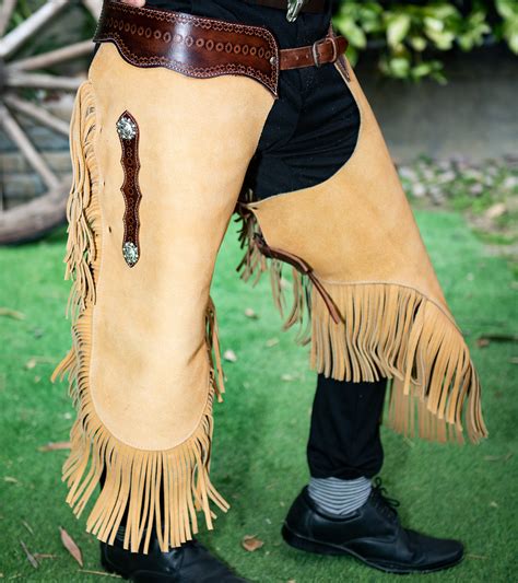 Leather Cowboy Chaps | Suede Western for Men & Women