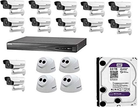 HIKVISION 2MP IP HD Camera Combo Kit - 16CH HD NVR+ 12 Bullet Cameras ...