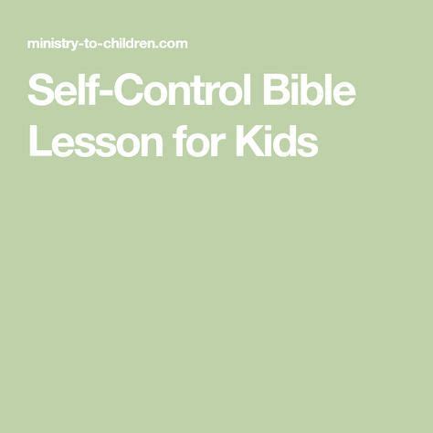 Image result for Object Lesson On Self-Control